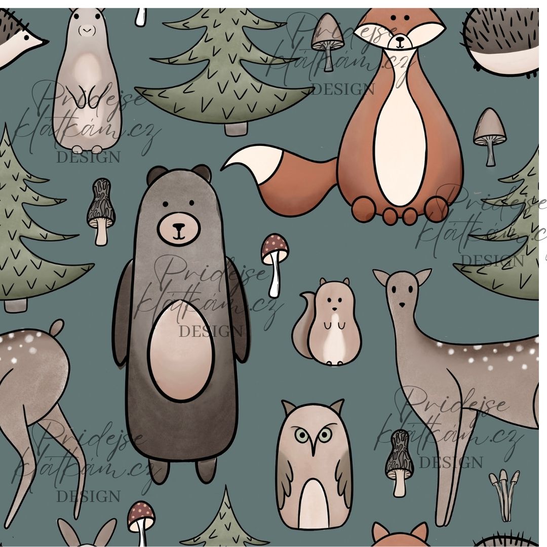 Softshell - Zvířátka v lese