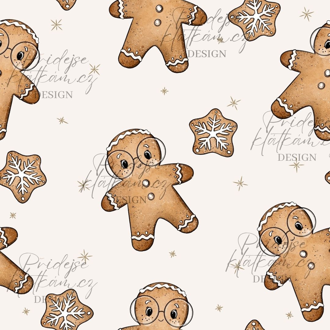 Žebrovaný úplet - Perníček