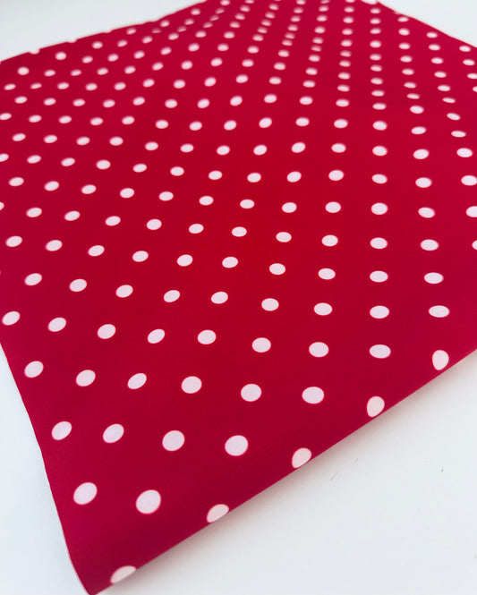 Softshell - Puntíky na červené