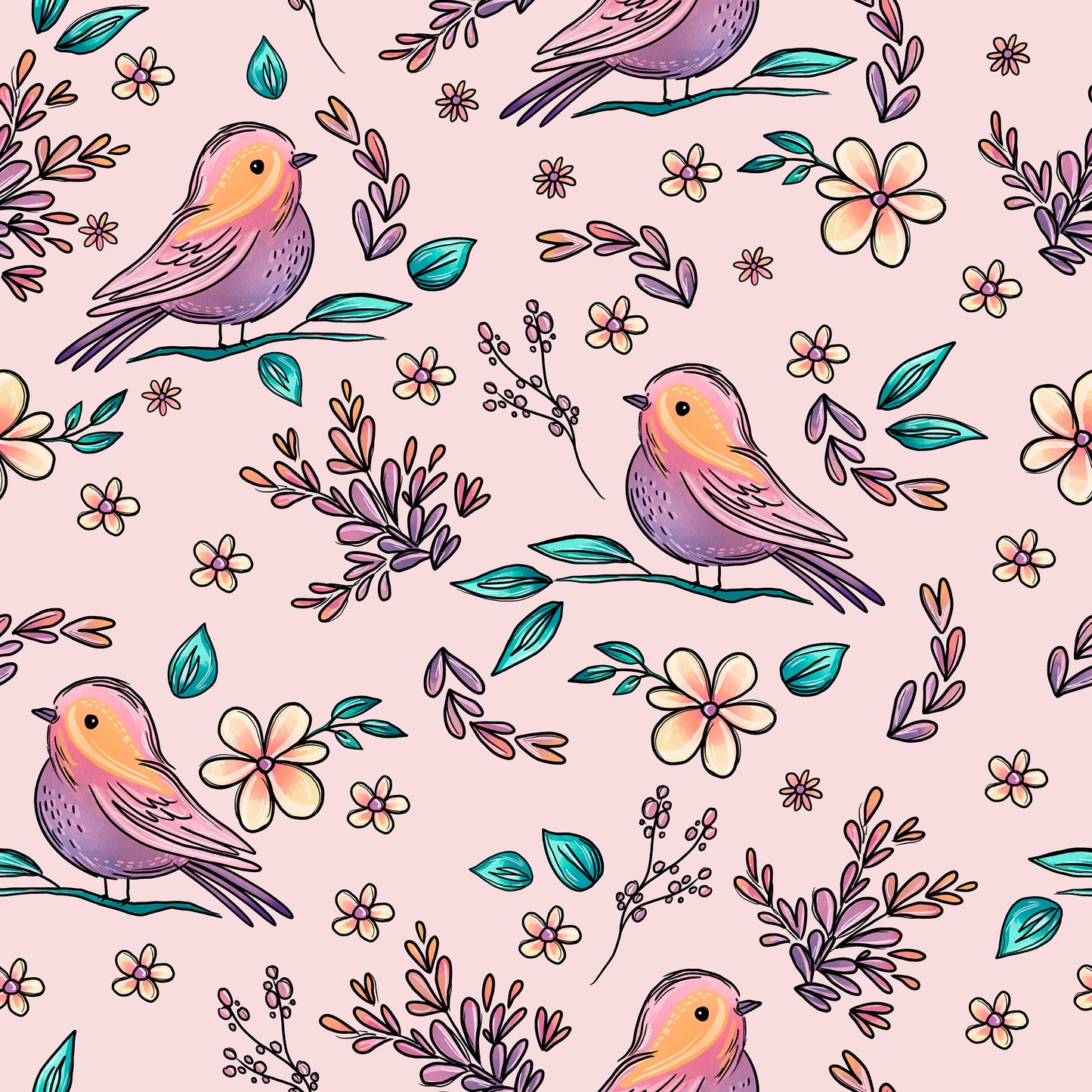 Teplákovina - Jarní ptáčci