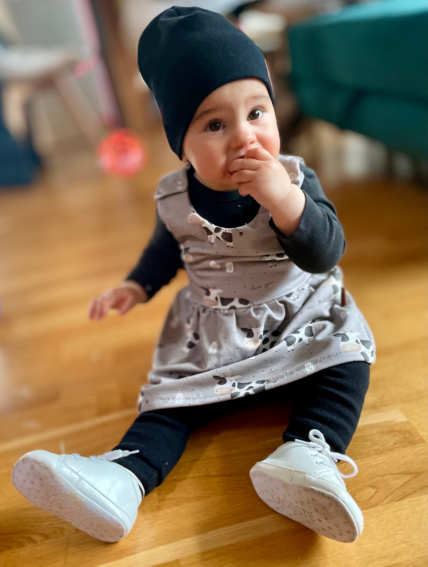 Žebrovaný úplet - Kravičky Búú