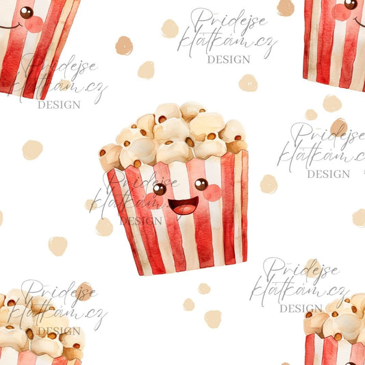 Žebrovaný úplet - Popcorn