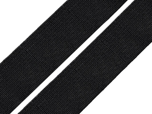 Pruženka hladká šíře 20 mm tkaná ČERNÁ