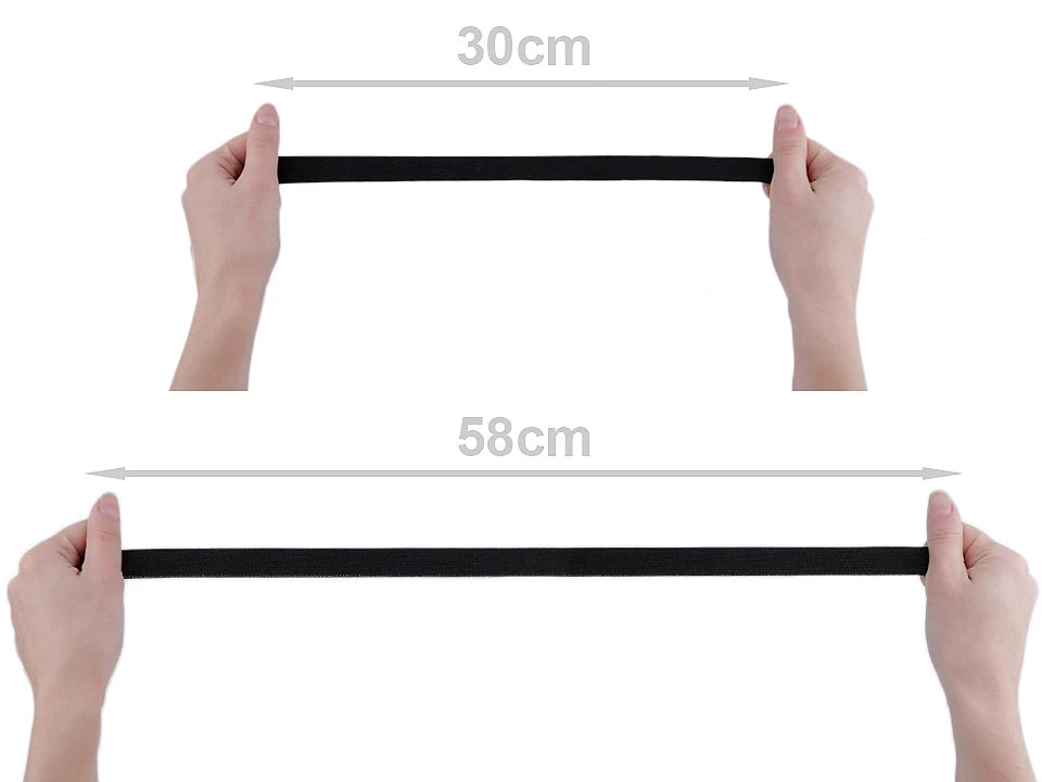 Pruženka hladká šíře 20 mm tkaná ČERNÁ