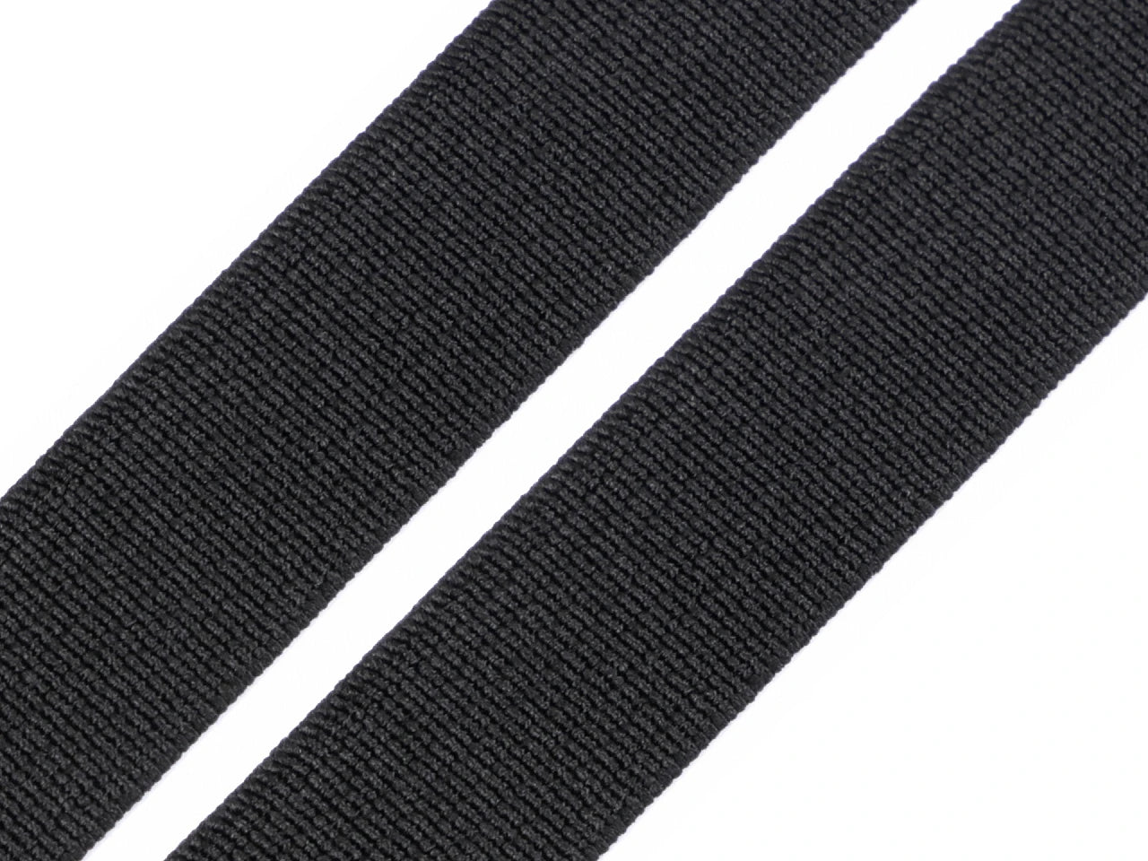 Pruženka hladká šíře 15 mm tkaná ČERNÁ