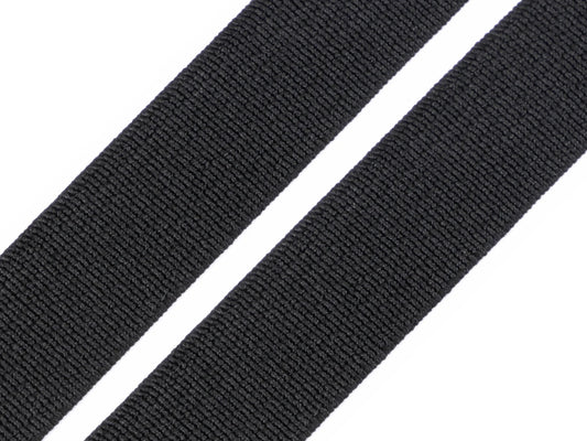 Pruženka hladká šíře 15 mm tkaná ČERNÁ