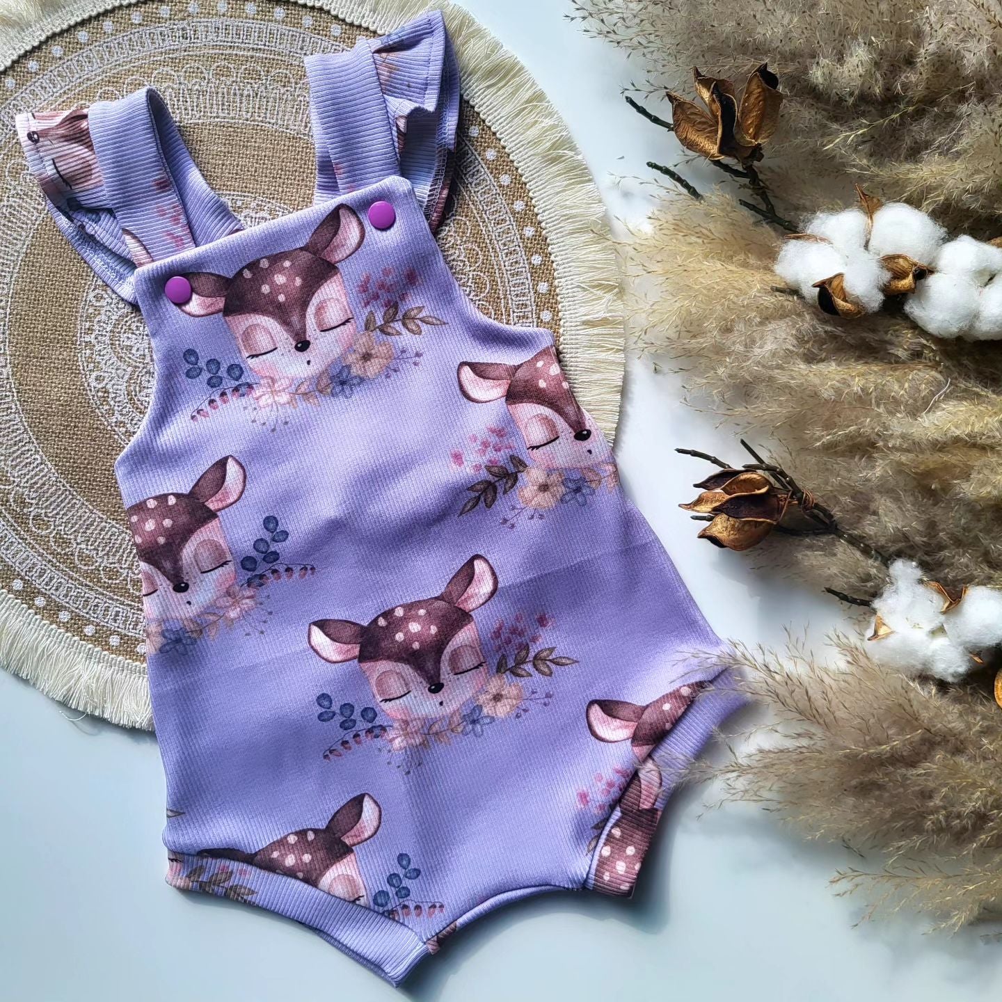 Žebrovaný úplet - Srnečka levandule