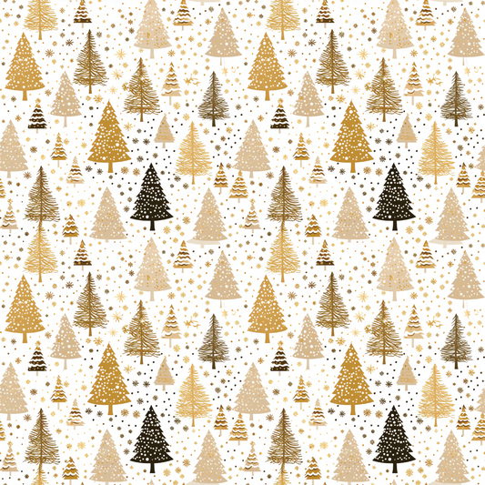 Teplákovina - Zlaté vánoční stromečky